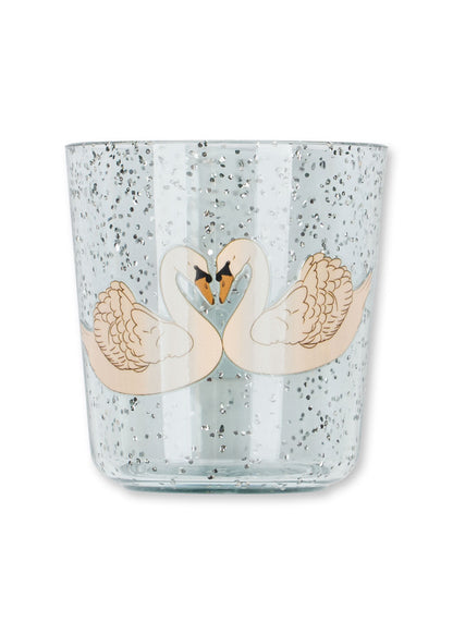 SPARKLY DINNER SET - swan blue