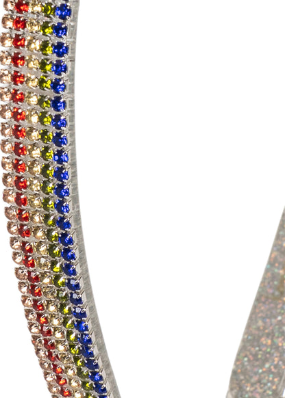 Konges Sløjd Sparkly Rainbow Hairbrace - Rainbow detail view