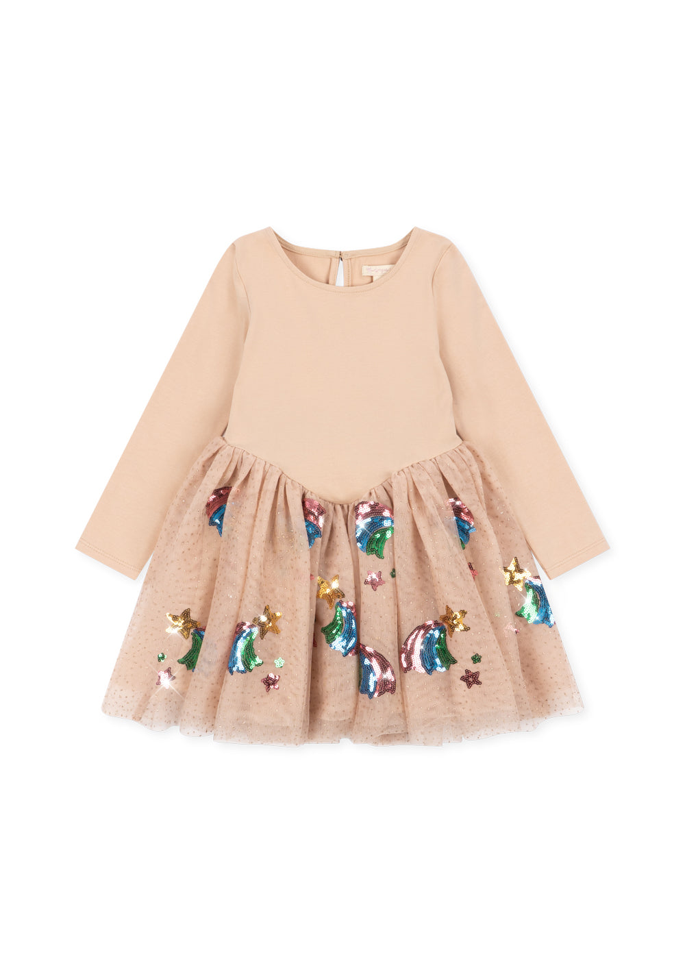 YVONNE BALLERINA DRESS GRS - rainbow star