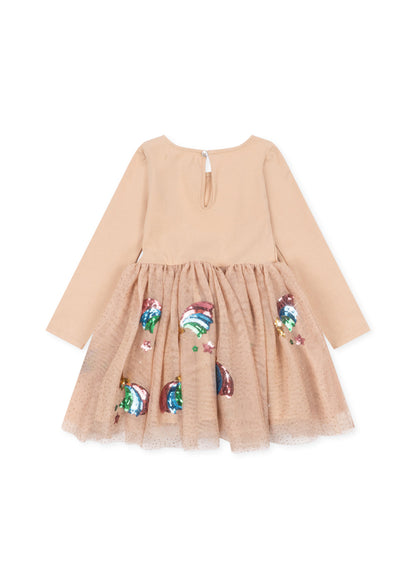 YVONNE BALLERINA DRESS GRS - rainbow star