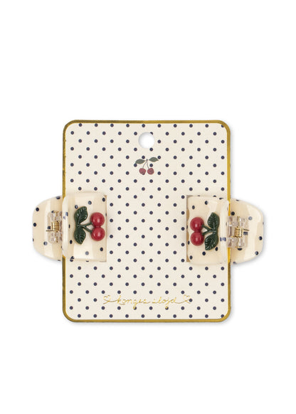 Konges Sløjd 2 Pack Cherry Dot Hair Claw - Multi by Konges Sløjd