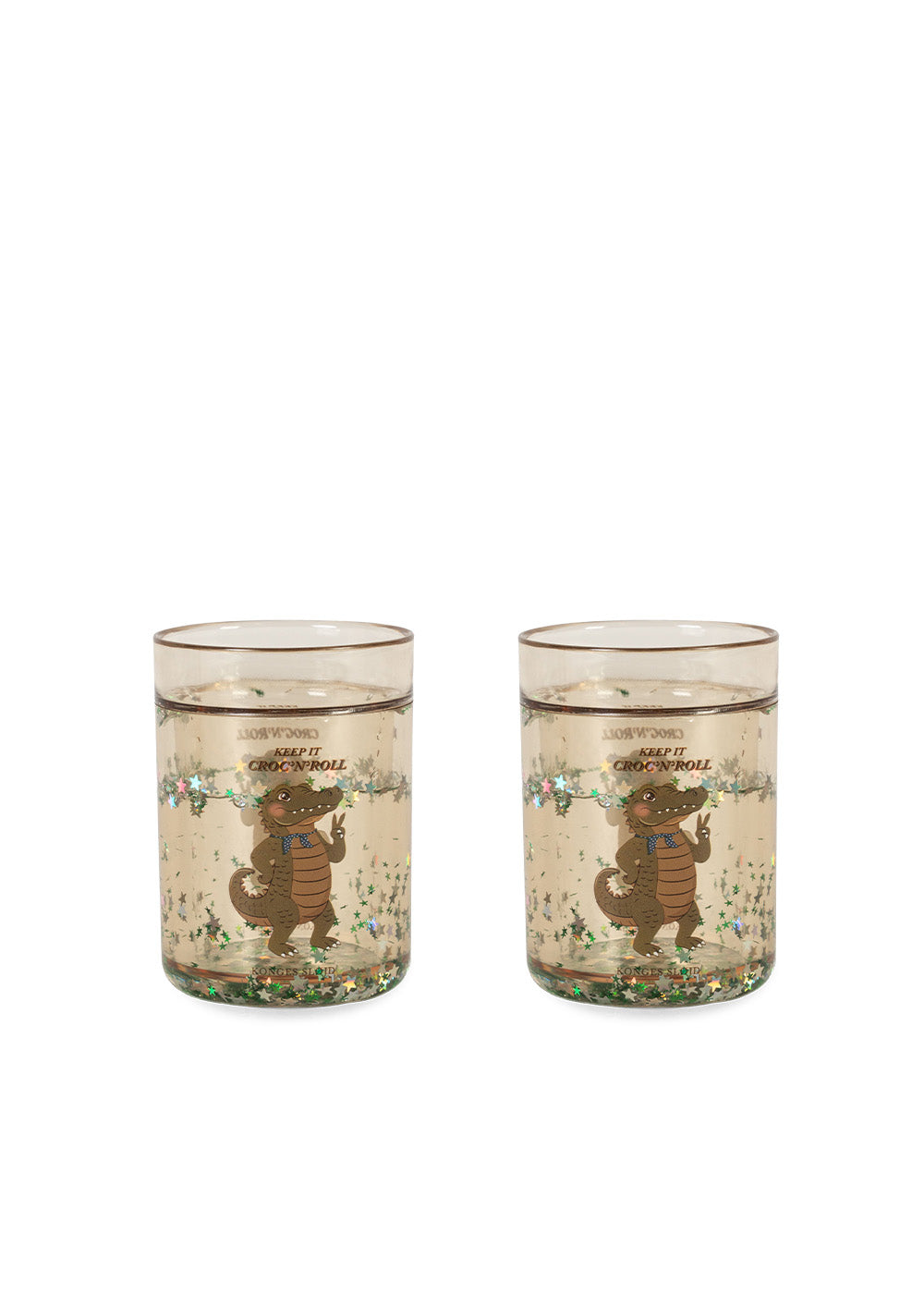 Konges Sløjd 2 Pack Glitter Cups - Crocodile by Konges Sløjd