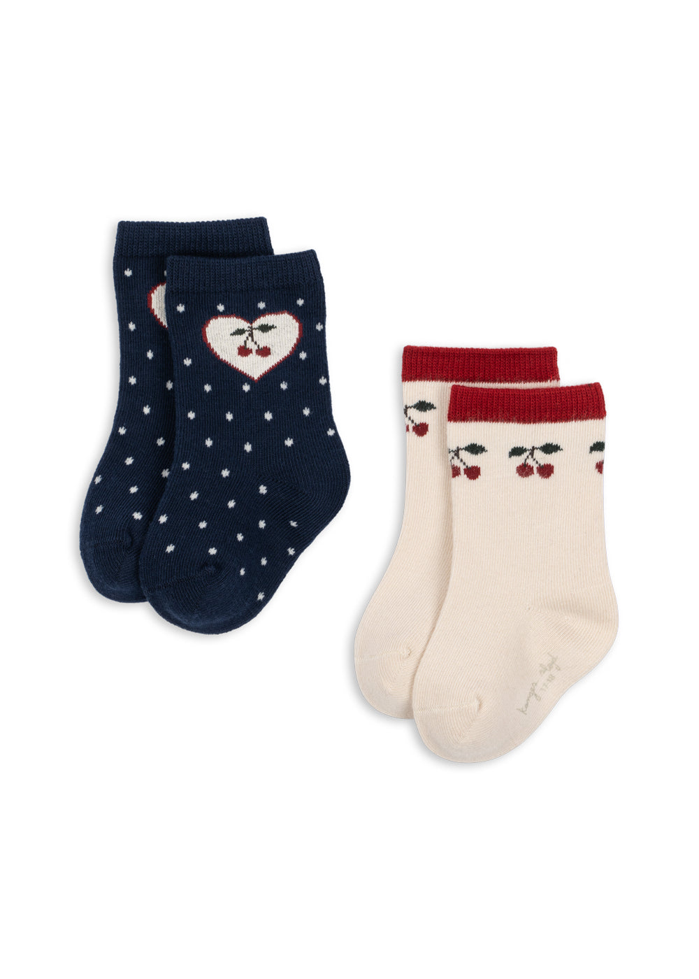 Konges Sløjd 2 Pack Jaquard Socks - Cherry Mix by Konges Sløjd