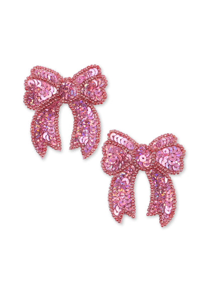 Konges Sløjd 2 Pack Sequin Bow Hair Clip - Rapture Rose by Konges Sløjd