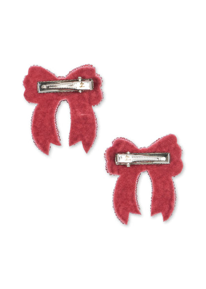 Konges Sløjd 2 Pack Sequin Bow Hair Clip - Rapture Rose by Konges Sløjd