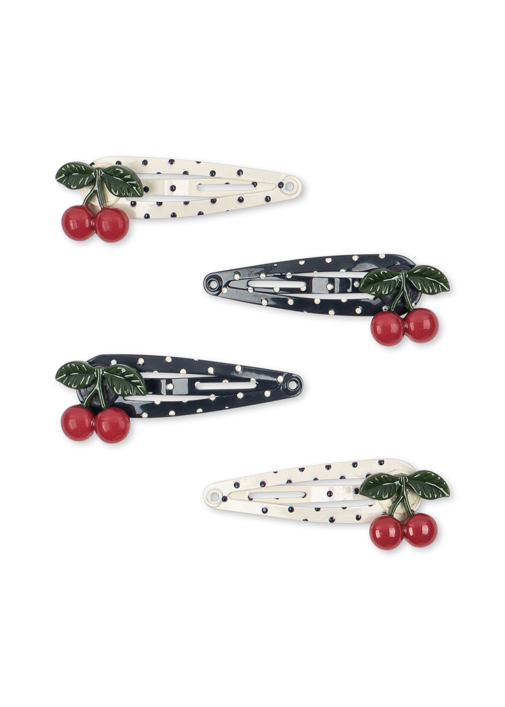 Konges Sløjd 4 Pack Cherry Dot Hair Clip - Multi by Konges Sløjd