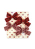 Konges Sløjd 4 Pack Micki Bow Hair Clips - Red Glitter/ Rose Glitter by Konges Sløjd