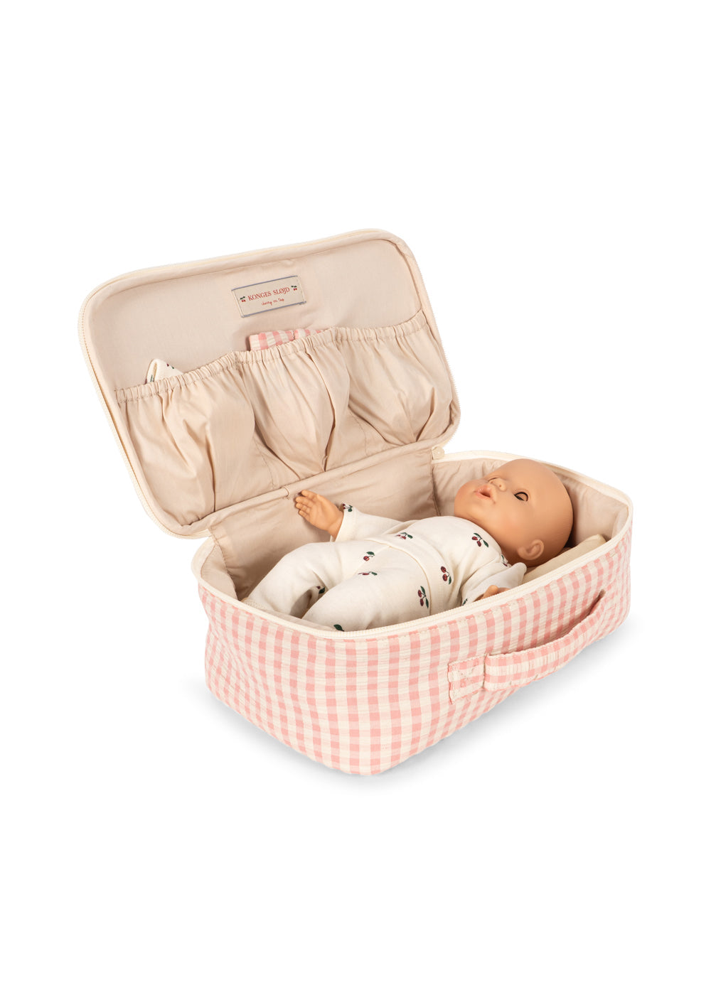 Konges Sløjd Baby Doll Nursery Suitcase - Pink Check by Konges Sløjd