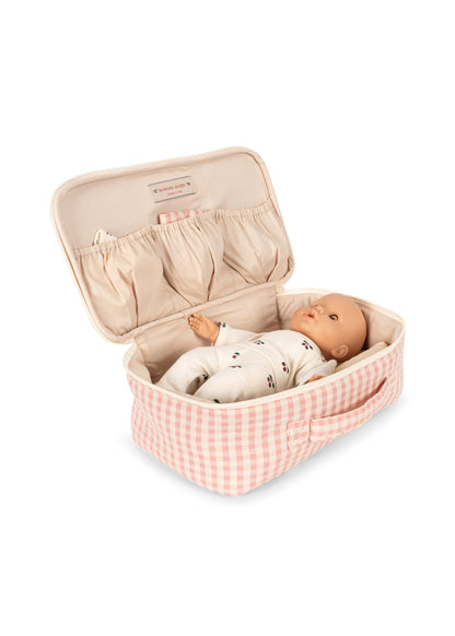Konges Sløjd Baby Doll Nursery Suitcase - Pink Check by Konges Sløjd