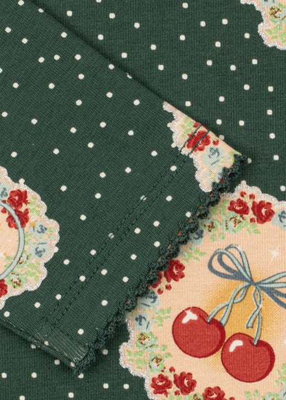 Konges Sløjd Basic Blouse/pants Set - Deer Diary Green by Konges Sløjd