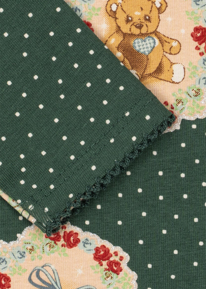 Konges Sløjd Basic Body/pants Set - Deer Diary Green by Konges Sløjd