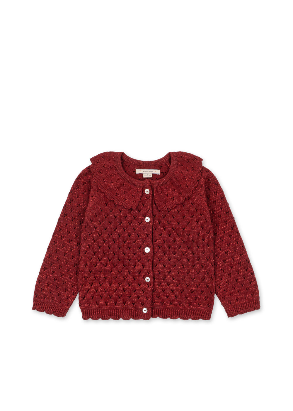 Konges Sløjd Holiday Cardigan - Red Dahlia by Konges Sløjd