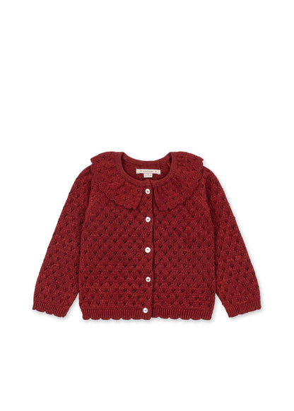 Konges Sløjd Holiday Cardigan - Red Dahlia by Konges Sløjd