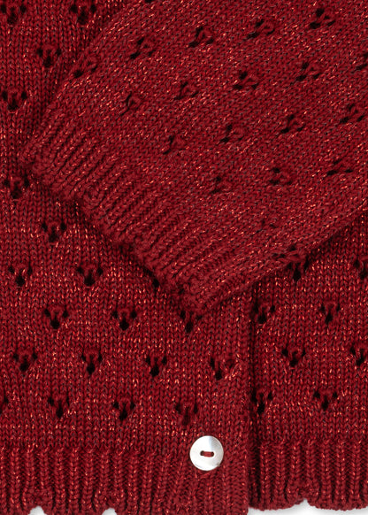 Konges Sløjd Holiday Cardigan - Red Dahlia by Konges Sløjd
