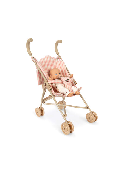 Konges Sløjd Poppy Doll Stroller Set - Pink Check by Konges Sløjd
