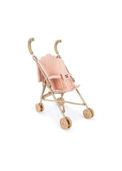 Konges Sløjd Poppy Doll Stroller Set - Pink Check by Konges Sløjd