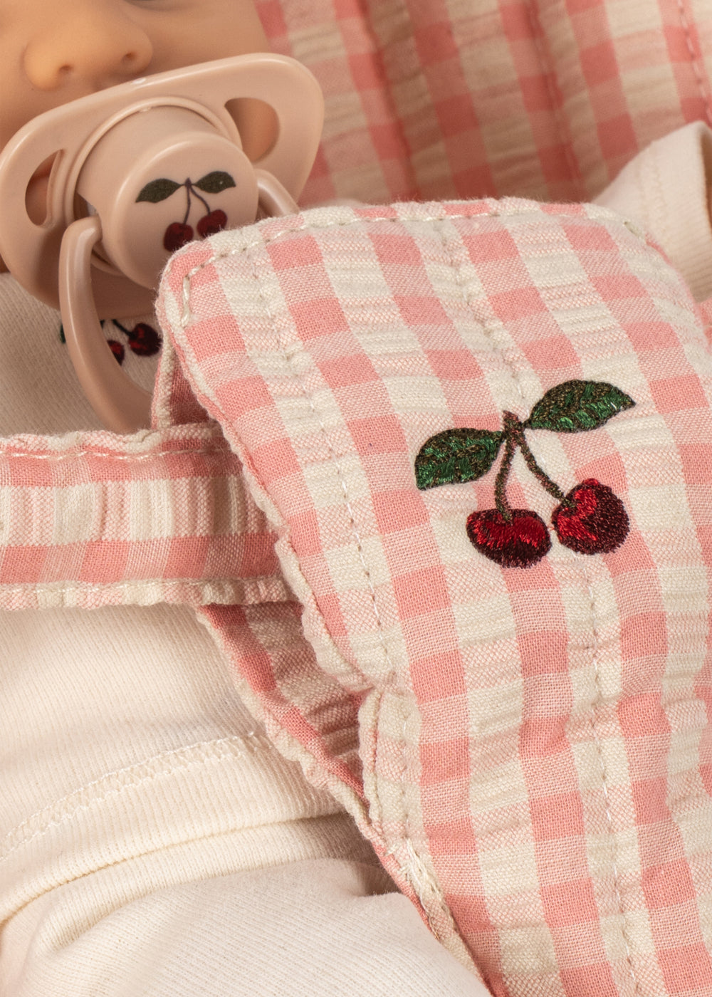 Konges Sløjd Poppy Doll Stroller Set - Pink Check by Konges Sløjd