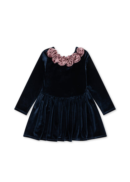 Konges Sløjd Rosetta Dress - Navy by Konges Sløjd