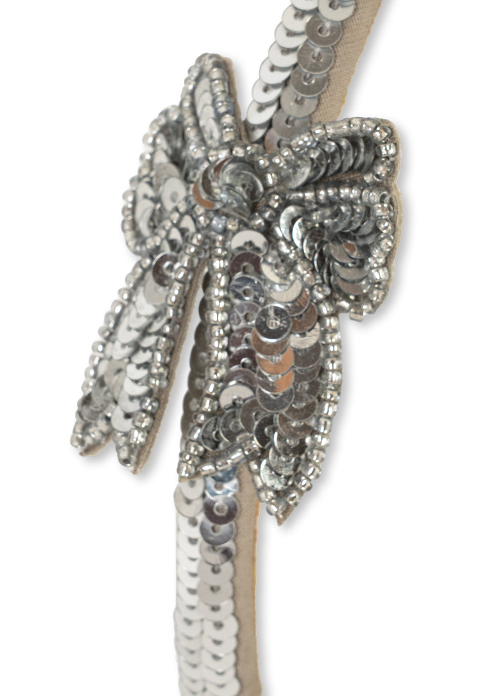 Konges Sløjd Sequin Bow Hairbrace - Silver by Konges Sløjd