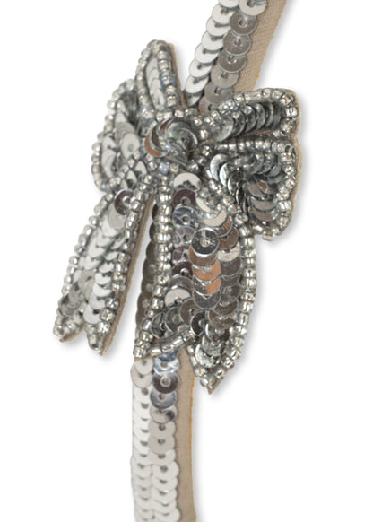 Konges Sløjd Sequin Bow Hairbrace - Silver by Konges Sløjd