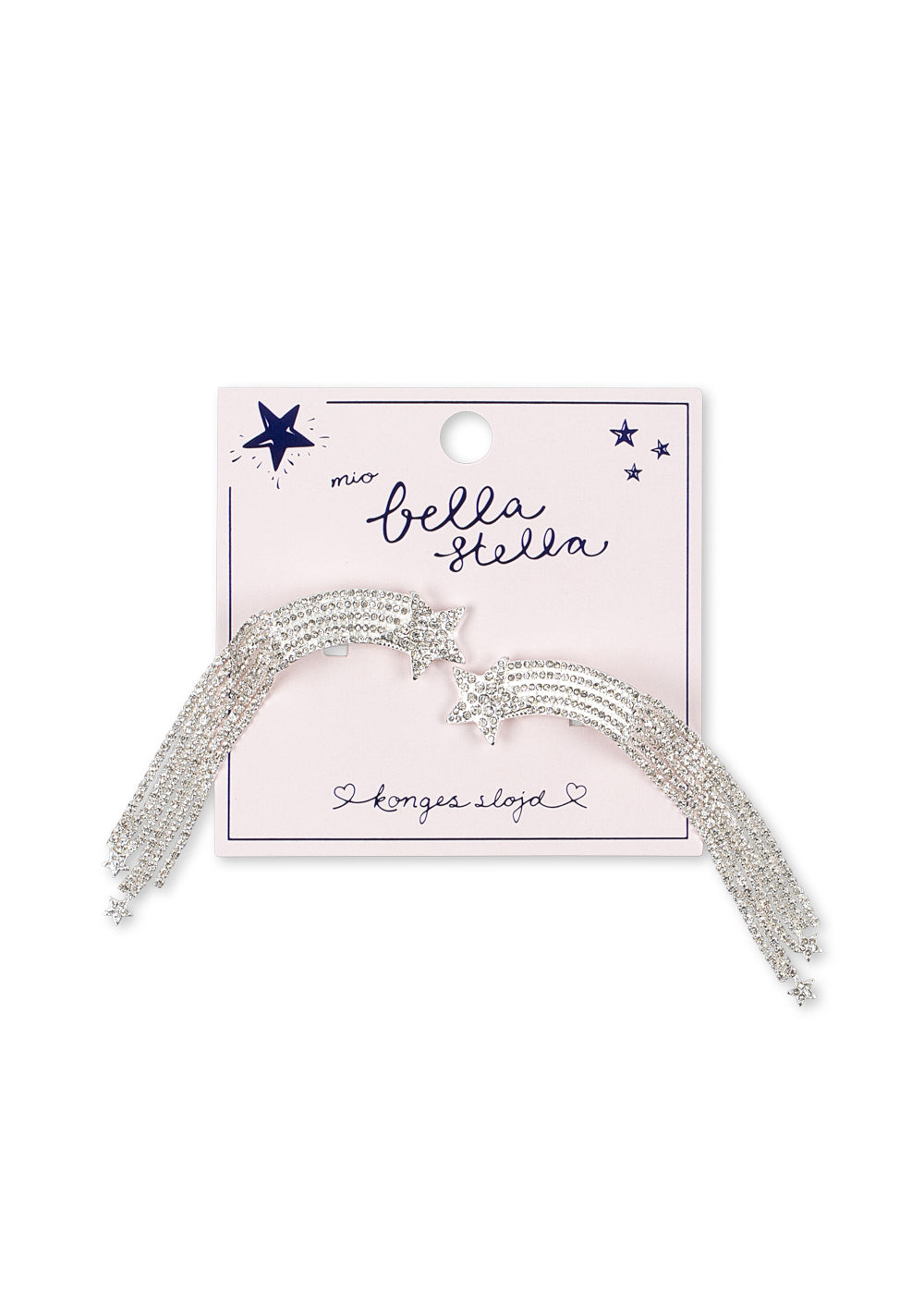 Konges Sløjd 2 Pack Sparkly Star Hairclip - Silver Mix by Konges Sløjd