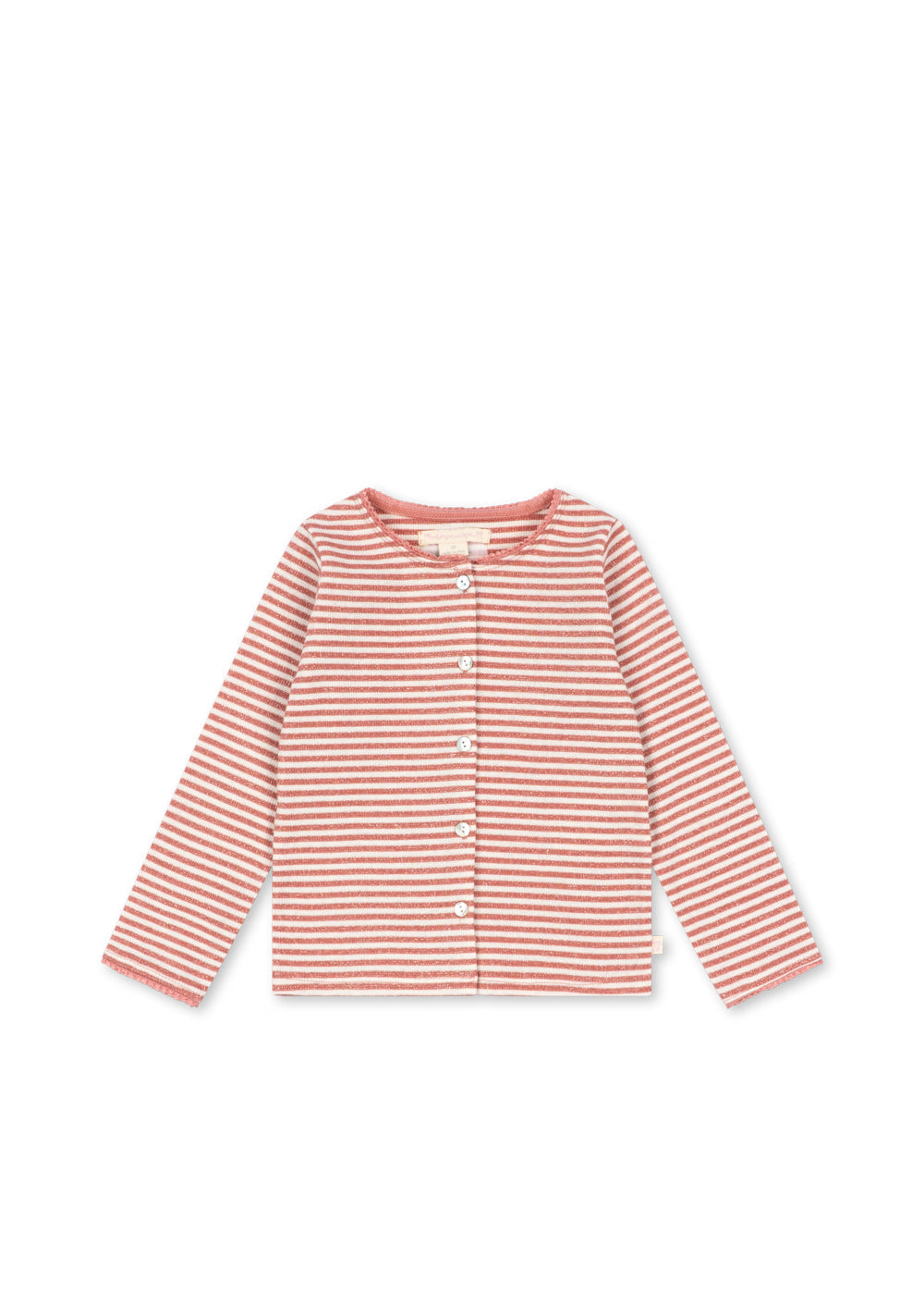 Konges Sløjd Roli Stripe Cardigan in Rose Cream Stripe
