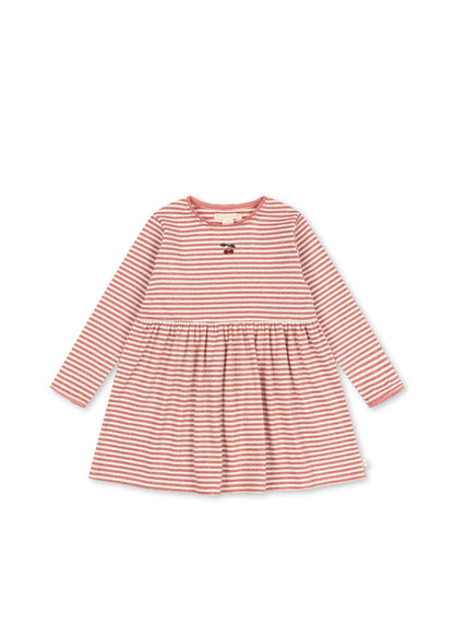 Konges Sløjd Roli Stripe Dress in Rose Cream Stripe