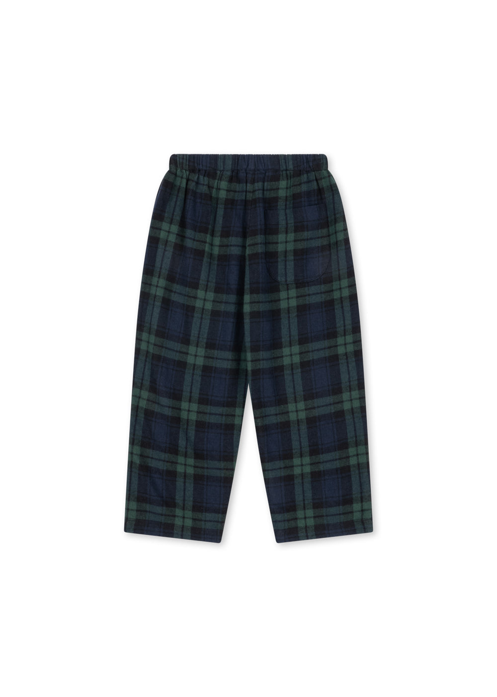 Konges Sløjd Checky Pants in Green Check, back view