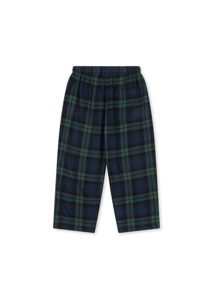 Konges Sløjd Checky Pants in Green Check, back view