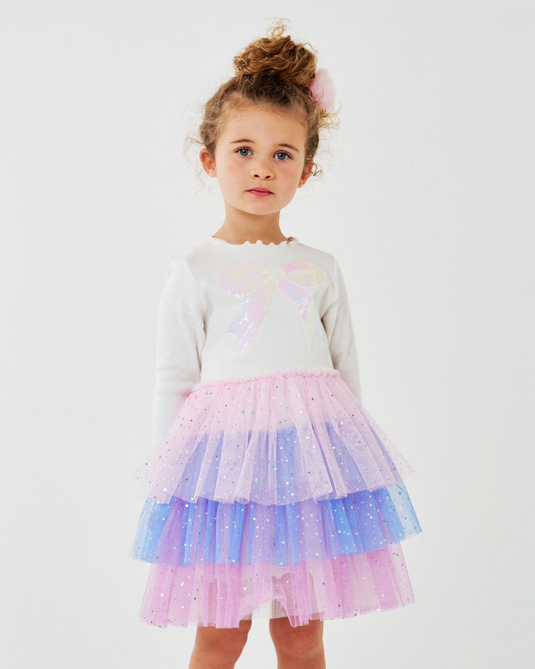 Petite Hailey Kim 3 Layered Tutu in White