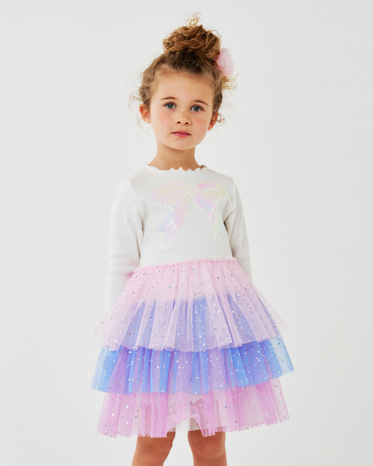 Petite Hailey Kim 3 Layered Tutu in White