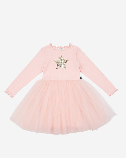 Petite Hailey Hailey LS Star Tutu in Peach