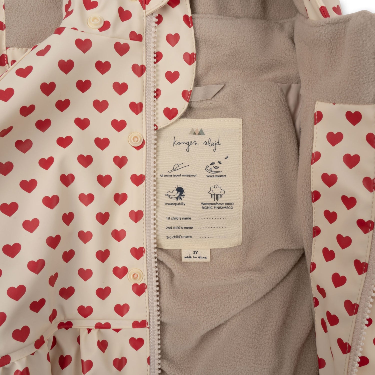 Konges Sløjd Rainy Palme Rain Set Girl – Coeur Rouge