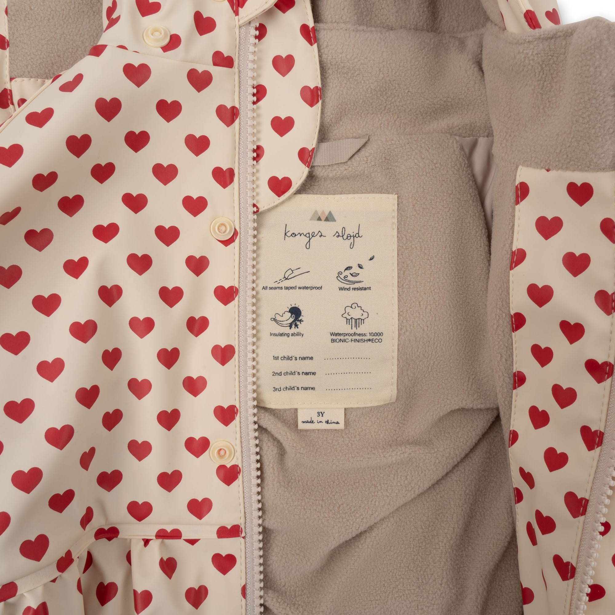 Konges Sløjd Rainy Palme Rain Set Girl – Coeur Rouge