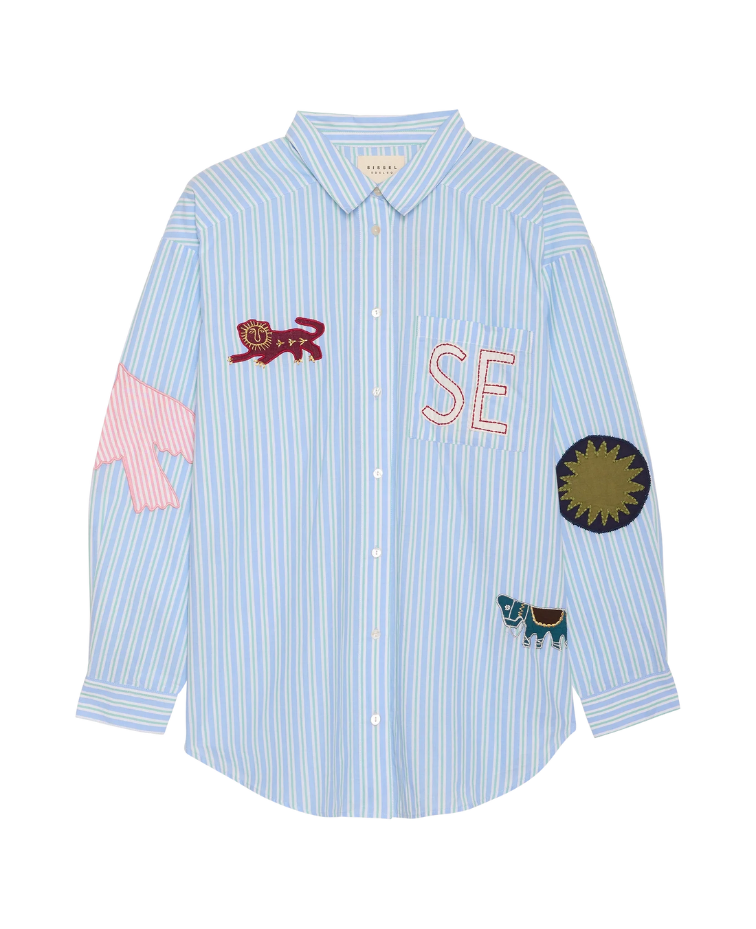 SISSEL EDELBO Pil Shirt – Green Stripes