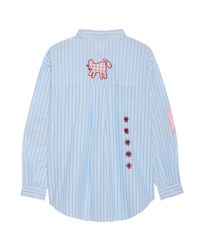 SISSEL EDELBO Pil Shirt – Green Stripes
