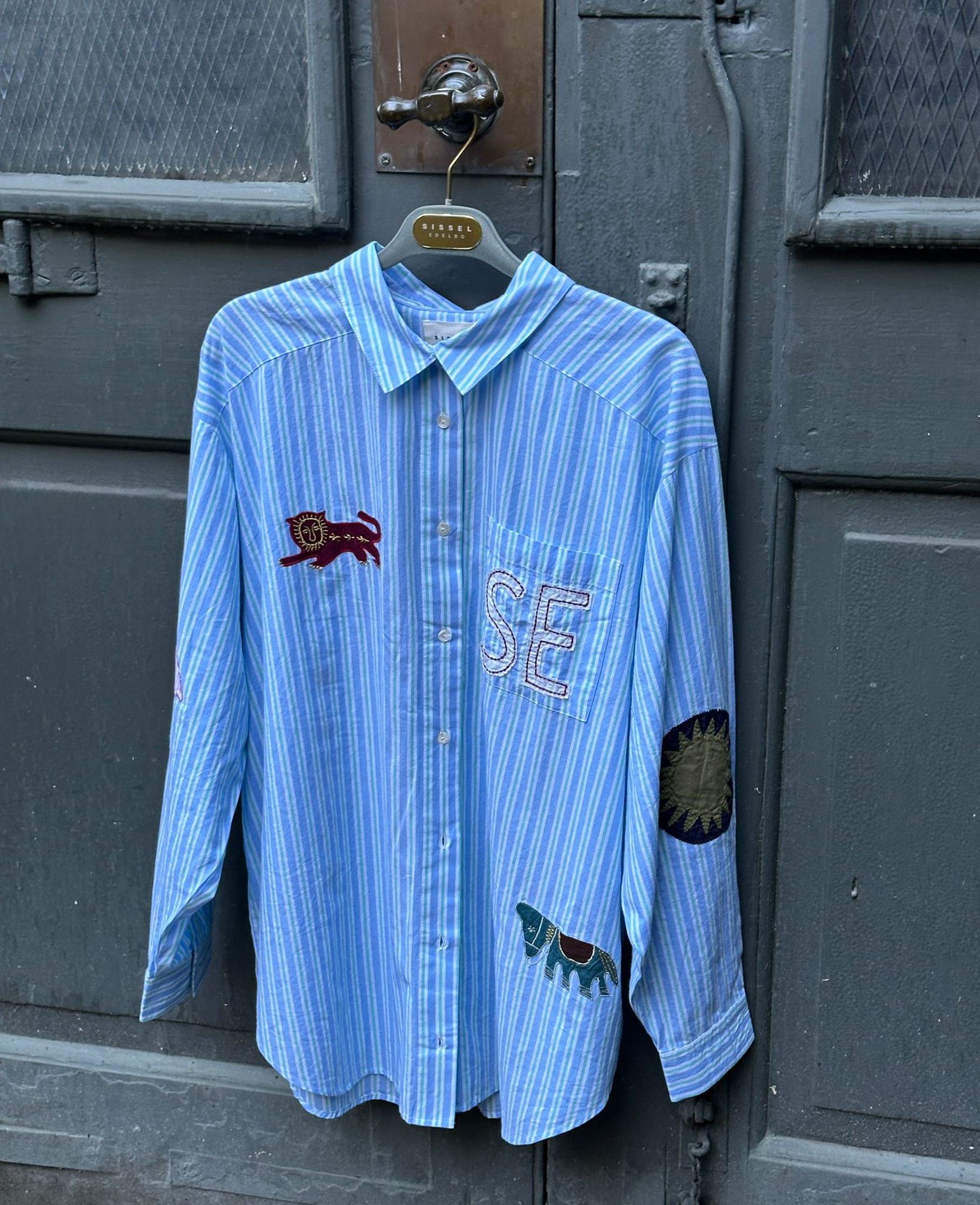 SISSEL EDELBO Pil Shirt – Green Stripes