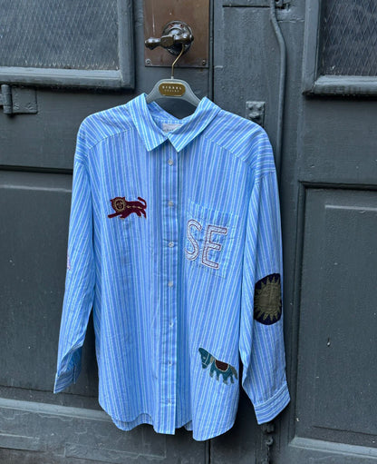 SISSEL EDELBO Pil Shirt – Green Stripes