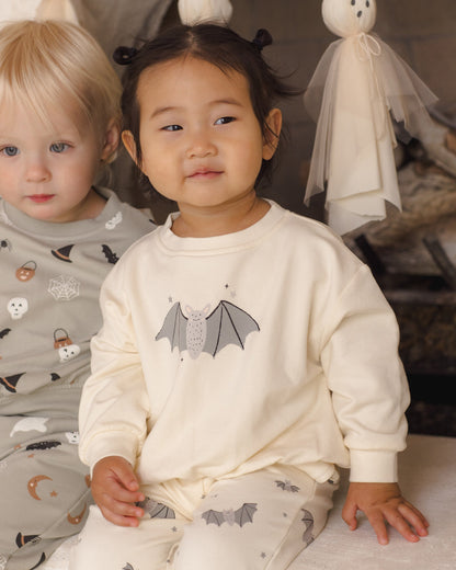 Quincy Mae Relaxed Fleece Sweatshirt - Baby Bats - official product image 4