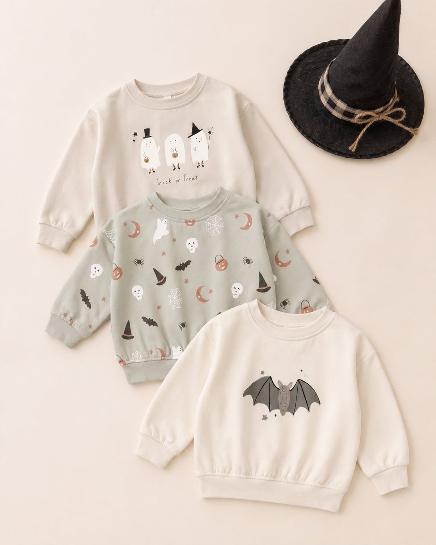 Quincy Mae Relaxed Fleece Sweatshirt - Baby Bats - official product image 6
