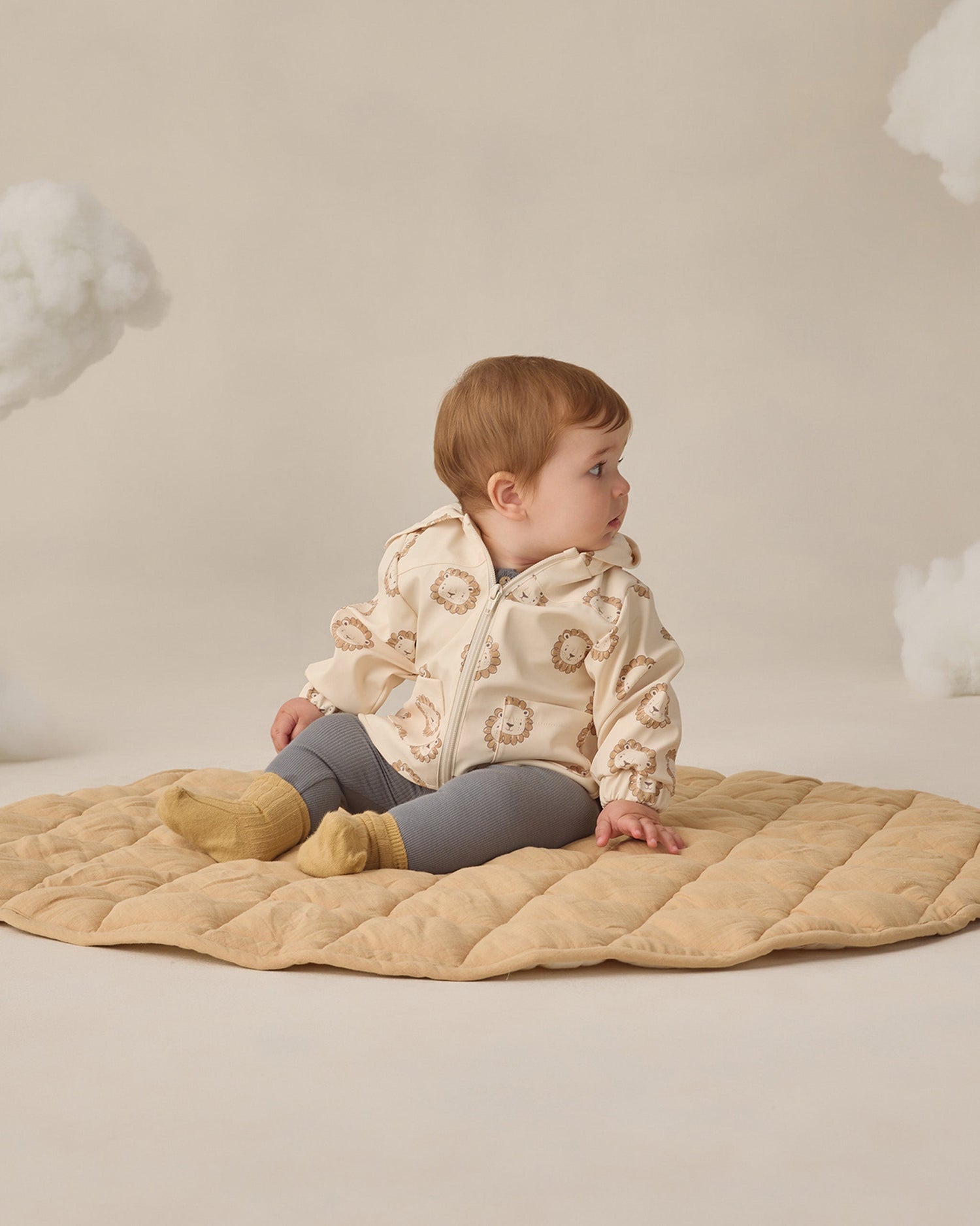 Quincy Mae Rain Coat Lions