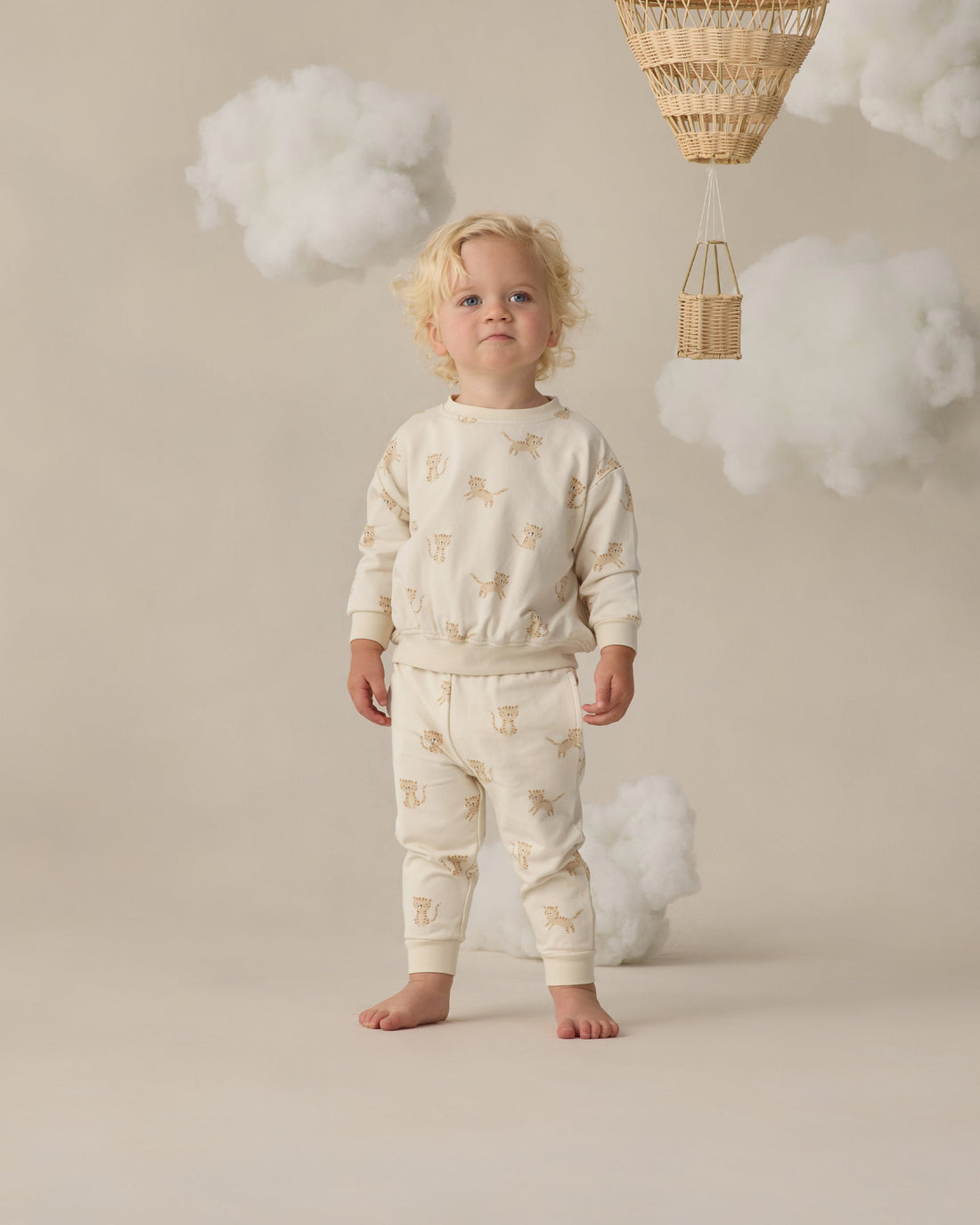 Quincy Mae Relaxed Sweatpants - Tigers
