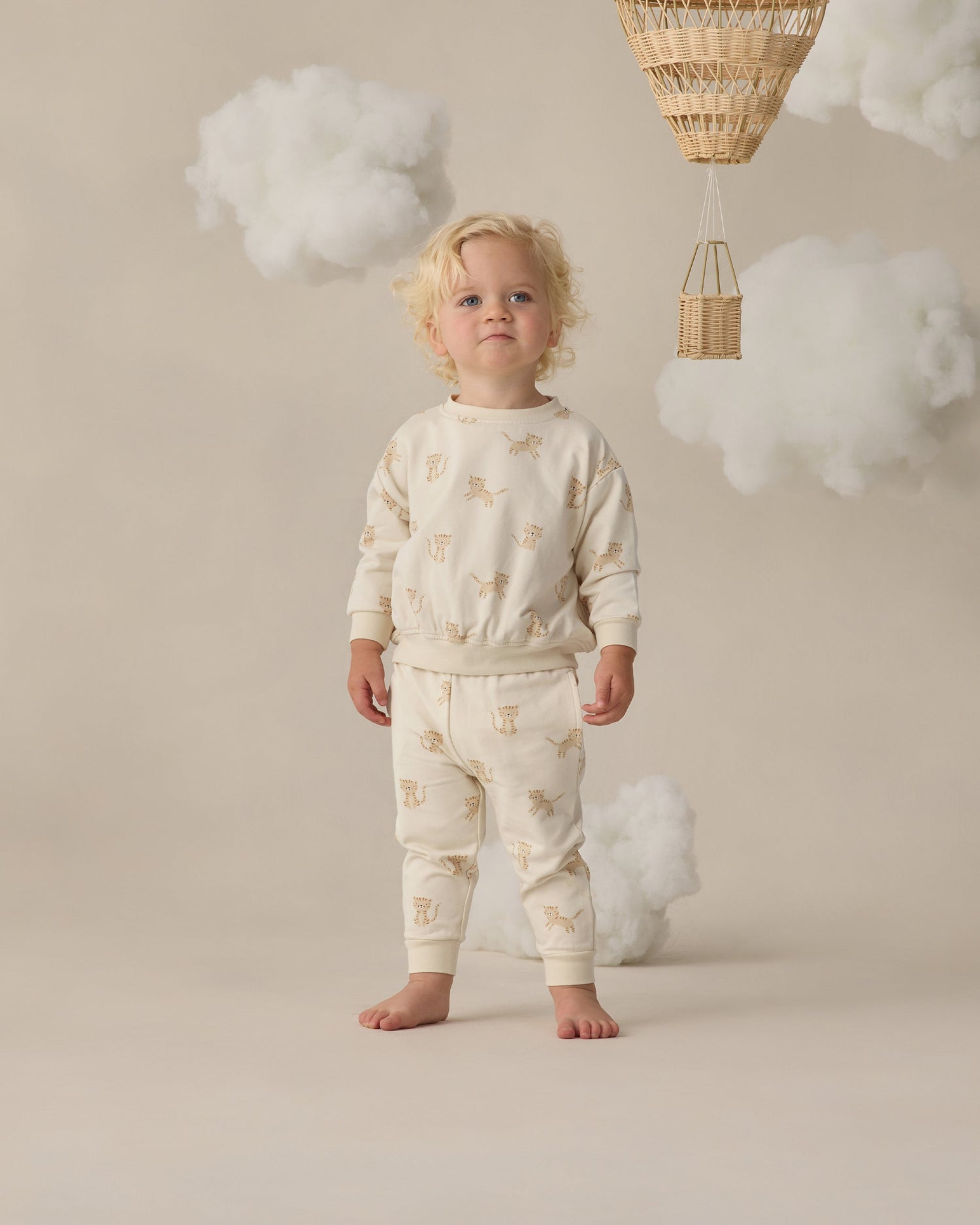 Quincy Mae Relaxed Sweatpants - Tigers