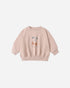 Pink sweatshirt with cherry design 