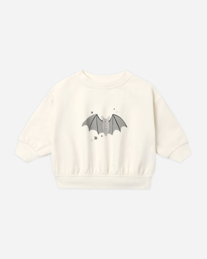 Quincy Mae Relaxed Fleece Sweatshirt - Baby Bats - official product image 1
