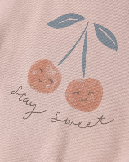 Quincy Mae Relaxed Sweatshirt - Cherry