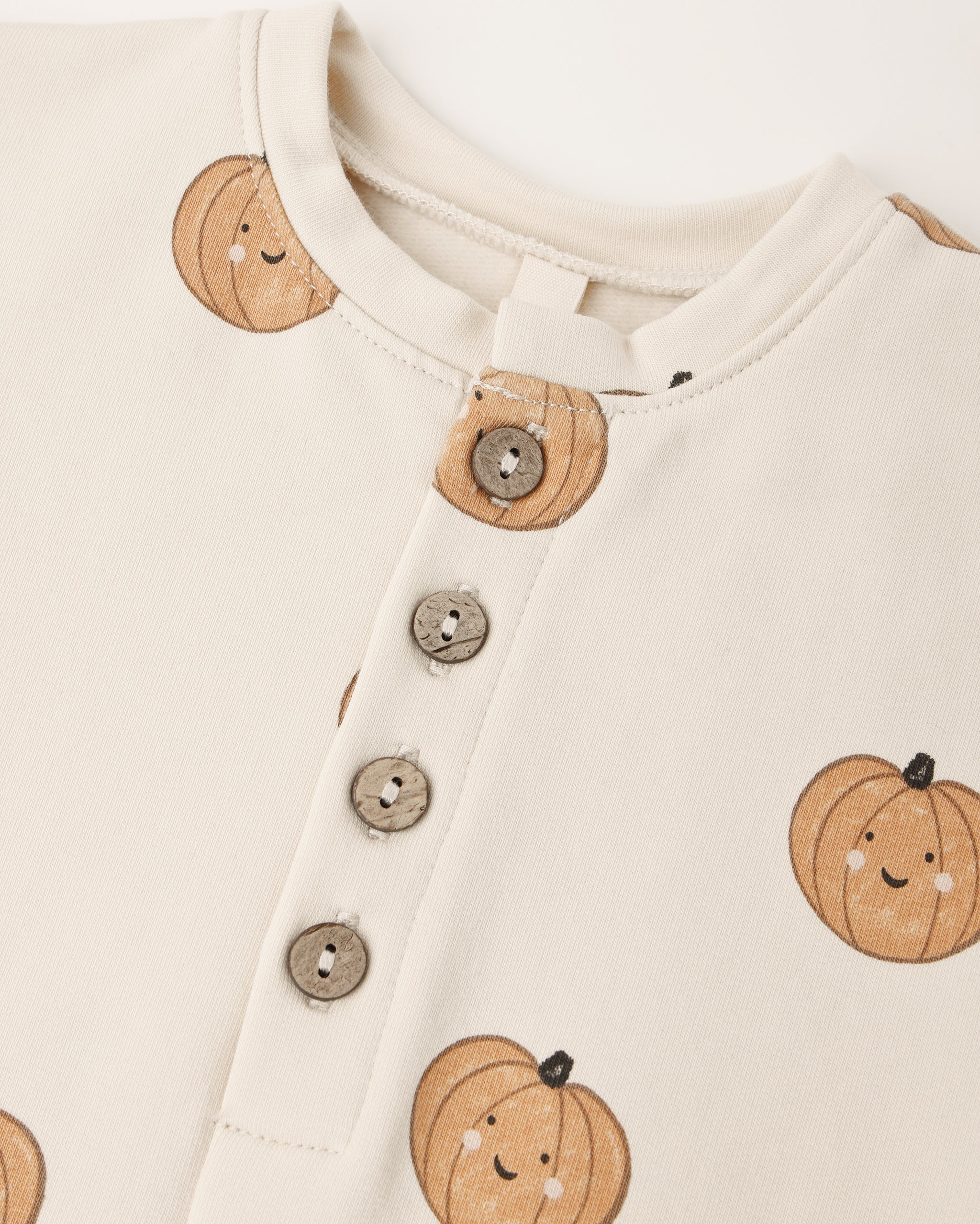 Quincy Mae Relaxed Fleece Jumpsuit - Pumpkins - official product image 6