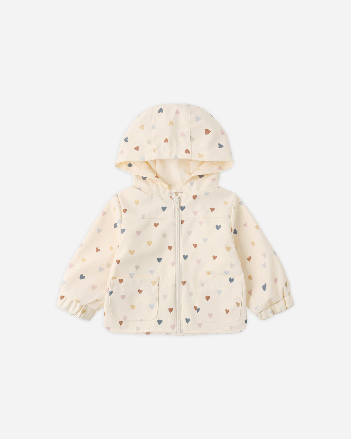 Baby jacket with heart pattern 