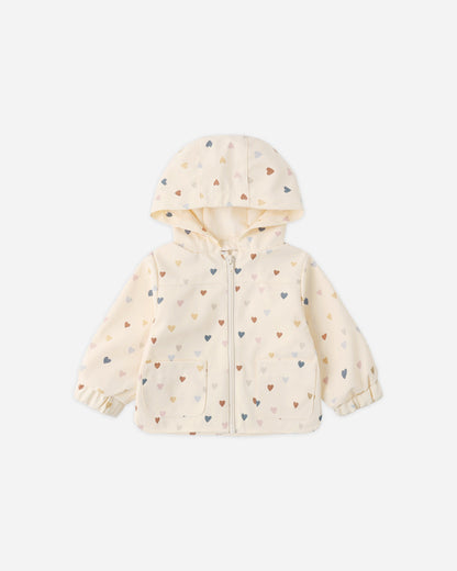 Baby jacket with heart pattern 