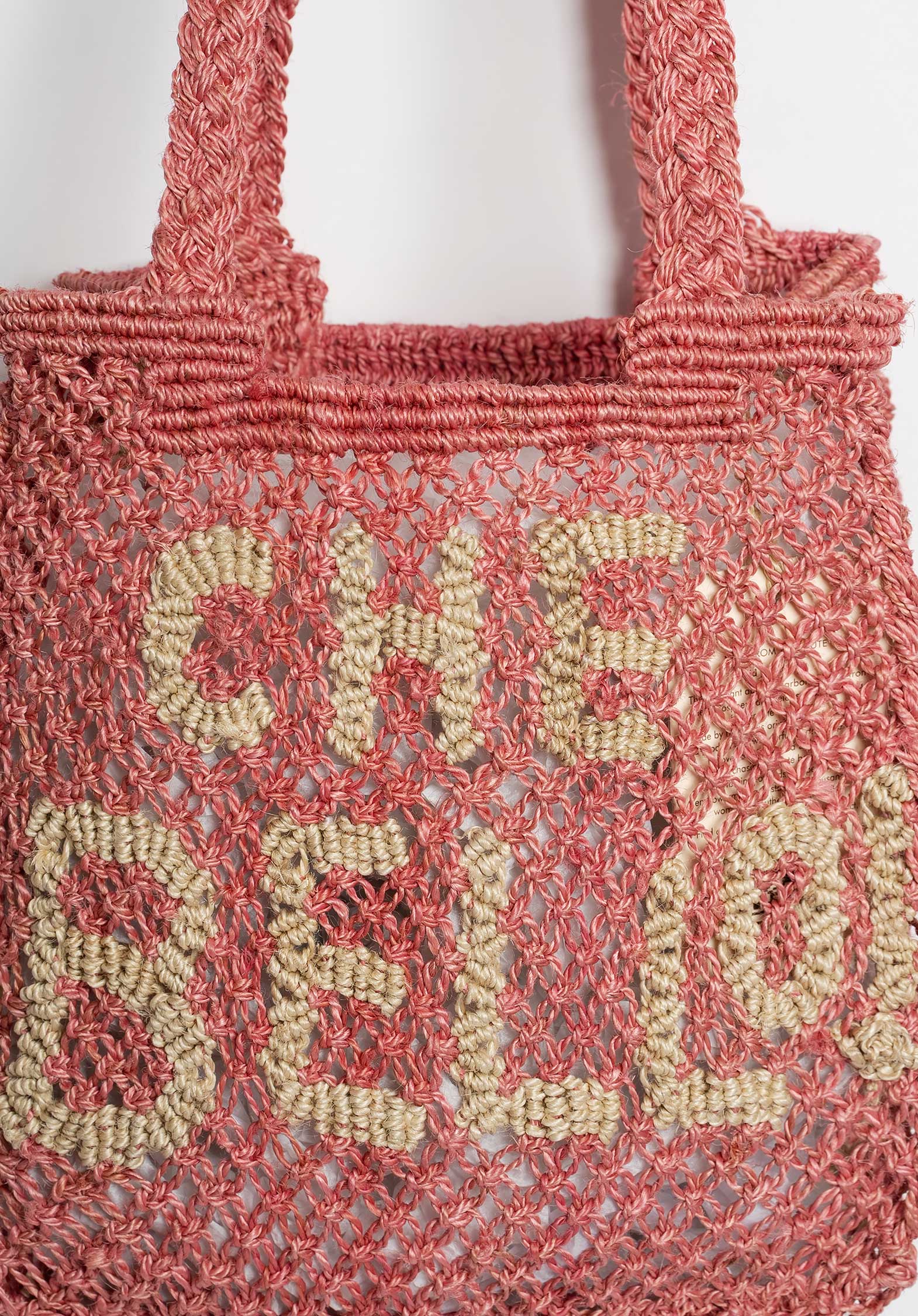 The Jacksons Cara Che Bello Jute Bag - Berry